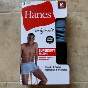 Hanes originals Supersoft Boxer Briefs pack of 3 tagless boxerbriefs Medium NWT